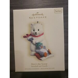 HERE'S THE SCOOP 2007 Hallmark Keepsake Ornament 7th in Snowball & Tuxedo Series